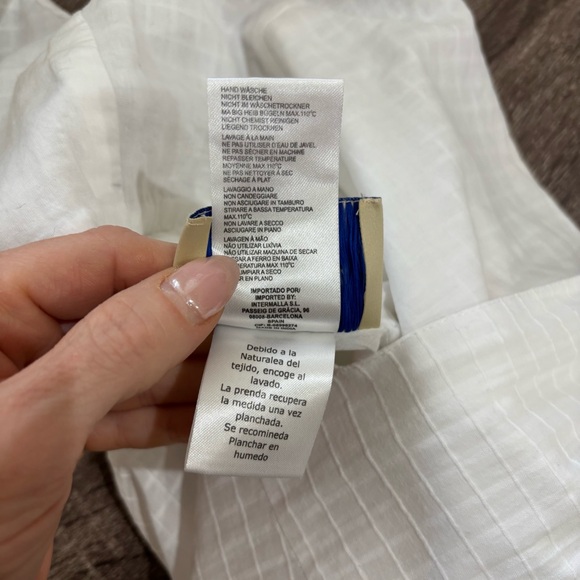 Paloma Wool Laura Dress in White 100% Cotton Size 34 US 2 - Picture 14 of 14